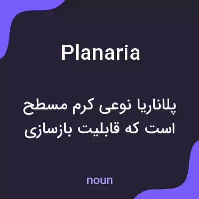معنی planaria به فارسی معنی planaria به فارسی