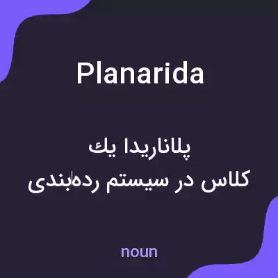 معنی planarida به فارسی معنی planarida به فارسی