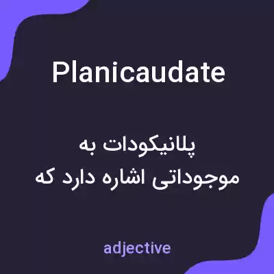 معنی planicaudate به فارسی معنی planicaudate به فارسی