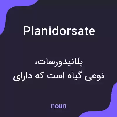 معنی planidorsate به فارسی معنی planidorsate به فارسی