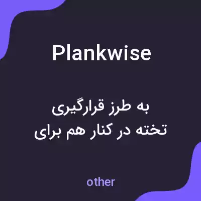 معنی plankwise به فارسی معنی plankwise به فارسی