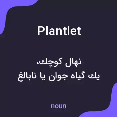 معنی plantlet به فارسی معنی plantlet به فارسی