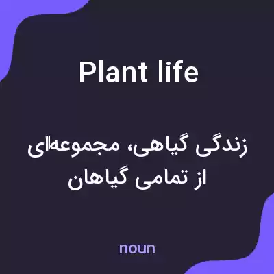 معنی plant life به فارسی معنی plant life به فارسی