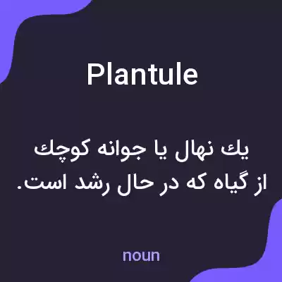 معنی plantule به فارسی معنی plantule به فارسی