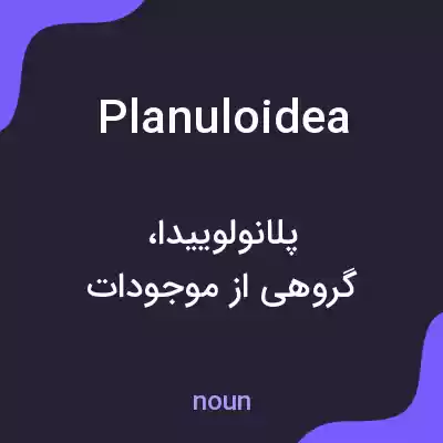 معنی planuloidea به فارسی معنی planuloidea به فارسی