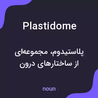 معنی plastidome به فارسی معنی plastidome به فارسی