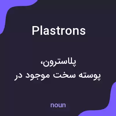 معنی plastrons به فارسی معنی plastrons به فارسی