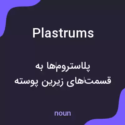 معنی plastrums به فارسی معنی plastrums به فارسی