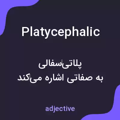 معنی platycephalic به فارسی معنی platycephalic به فارسی