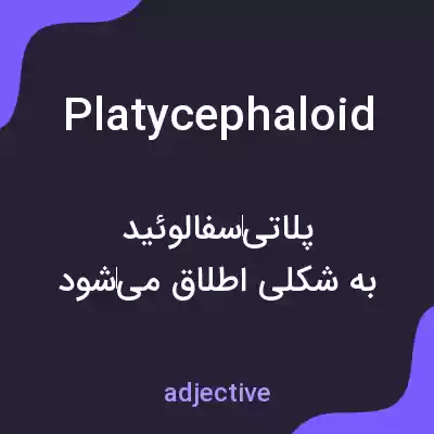 معنی platycephaloid به فارسی معنی platycephaloid به فارسی