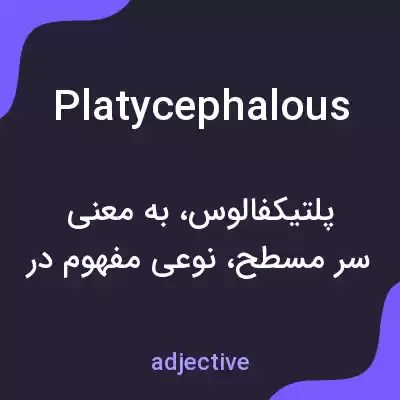 معنی platycephalous به فارسی معنی platycephalous به فارسی
