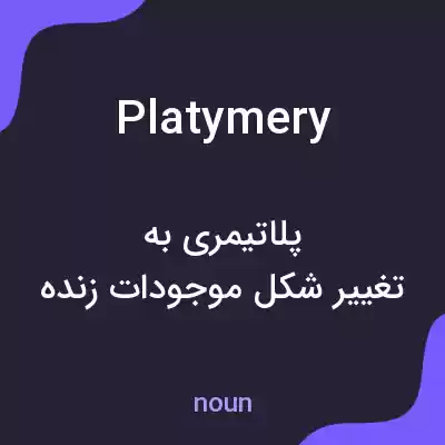 معنی platymery به فارسی معنی platymery به فارسی
