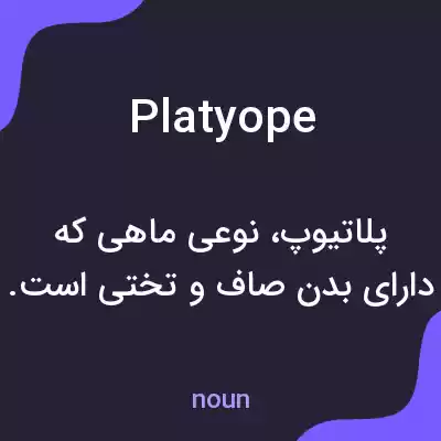 معنی platyope به فارسی معنی platyope به فارسی