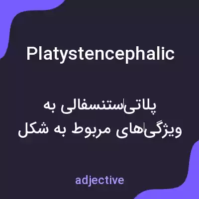معنی platystencephalic به فارسی معنی platystencephalic به فارسی
