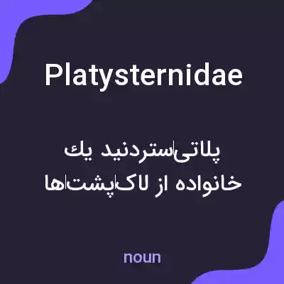 معنی platysternidae به فارسی معنی platysternidae به فارسی