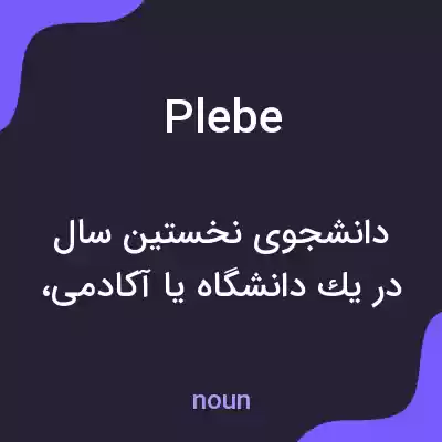 معنی plebe به فارسی معنی plebe به فارسی