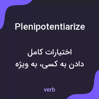 معنی plenipotentiarize به فارسی