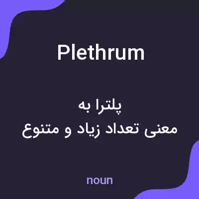 معنی plethrum به فارسی معنی plethrum به فارسی