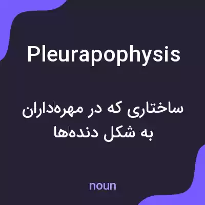 معنی pleurapophysis به فارسی معنی pleurapophysis به فارسی