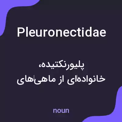 معنی pleuronectidae به فارسی معنی pleuronectidae به فارسی