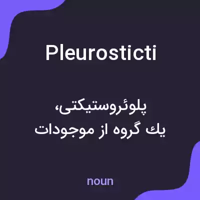 معنی pleurosticti به فارسی معنی pleurosticti به فارسی