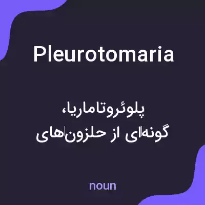 معنی pleurotomaria به فارسی معنی pleurotomaria به فارسی