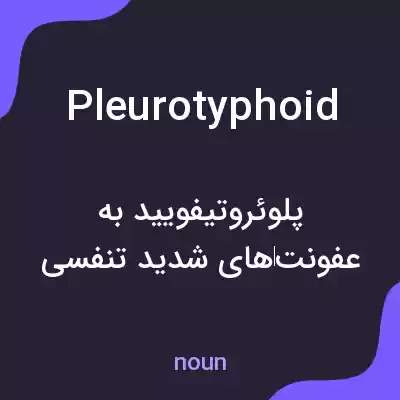 معنی pleurotyphoid به فارسی معنی pleurotyphoid به فارسی