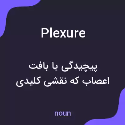 معنی plexure به فارسی معنی plexure به فارسی