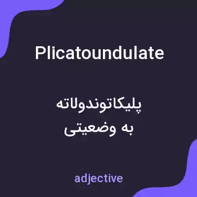 معنی plicatoundulate به فارسی معنی plicatoundulate به فارسی