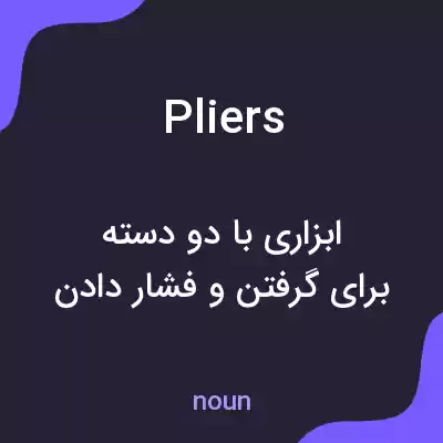 معنی pliers به فارسی معنی pliers به فارسی