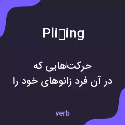 معنی pliéing به فارسی معنی pliéing به فارسی