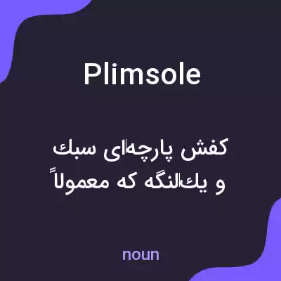 معنی plimsole به فارسی معنی plimsole به فارسی