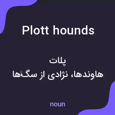معنی plott hounds به فارسی