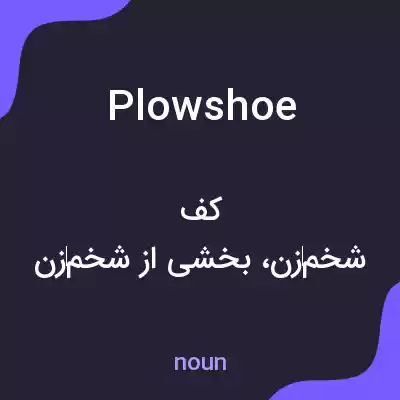 معنی plowshoe به فارسی معنی plowshoe به فارسی