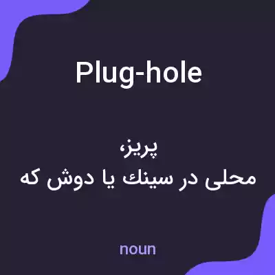 معنی plug-hole به فارسی معنی plug-hole به فارسی