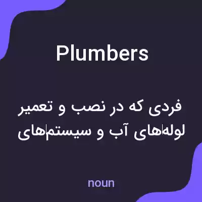 معنی plumbers به فارسی معنی plumbers به فارسی