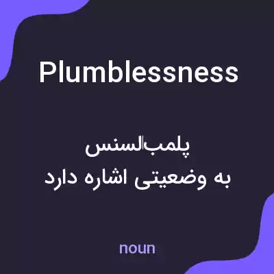 معنی plumblessness به فارسی معنی plumblessness به فارسی