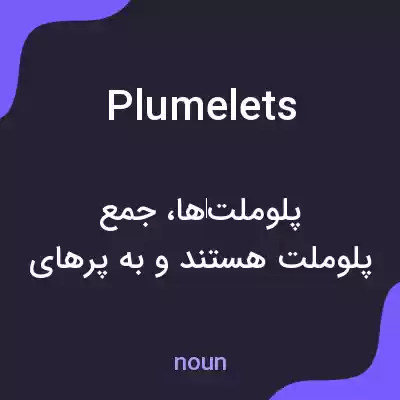 معنی plumelets به فارسی معنی plumelets به فارسی
