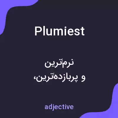 معنی plumiest به فارسی معنی plumiest به فارسی