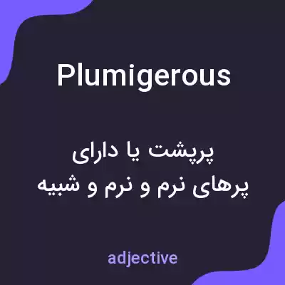 معنی plumigerous به فارسی معنی plumigerous به فارسی