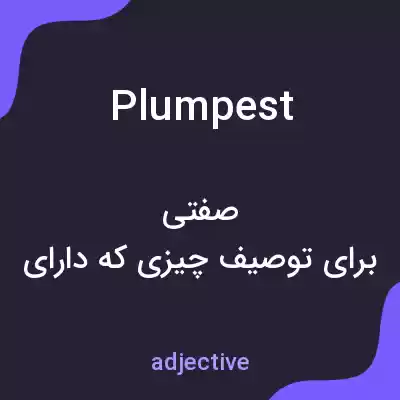 معنی plumpest به فارسی معنی plumpest به فارسی