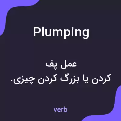 معنی plumping به فارسی معنی plumping به فارسی