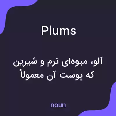 معنی plums به فارسی معنی plums به فارسی
