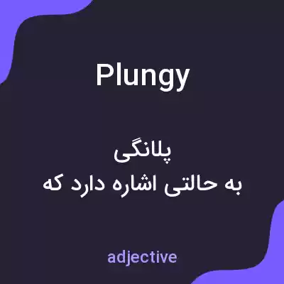 معنی plungy به فارسی معنی plungy به فارسی