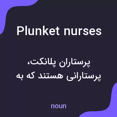 معنی plunket nurses به فارسی معنی plunket nurses به فارسی