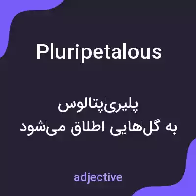 معنی pluripetalous به فارسی معنی pluripetalous به فارسی