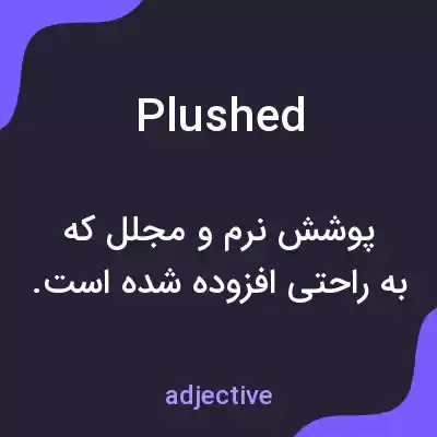 معنی plushed به فارسی معنی plushed به فارسی