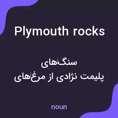 معنی plymouth rocks به فارسی معنی plymouth rocks به فارسی