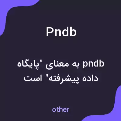 معنی pndb به فارسی معنی pndb به فارسی