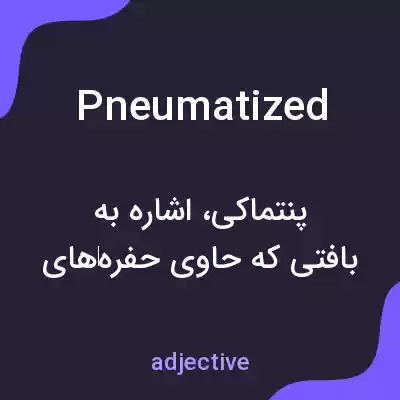 معنی pneumatized به فارسی معنی pneumatized به فارسی